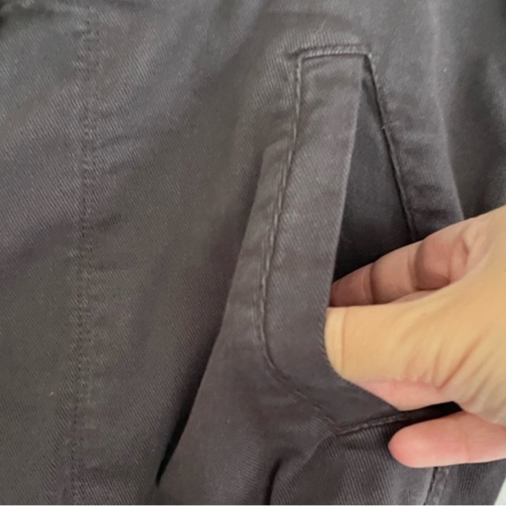 James Perse Mixed Media Pants Carbon 4 XL New - Picture 7 of 7